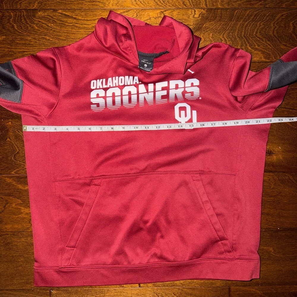 Jordan Oklahoma Sooners OU Dri-Fit Hoodie Sweatshirt Jumpman Boys XL - Picture 4 of 6